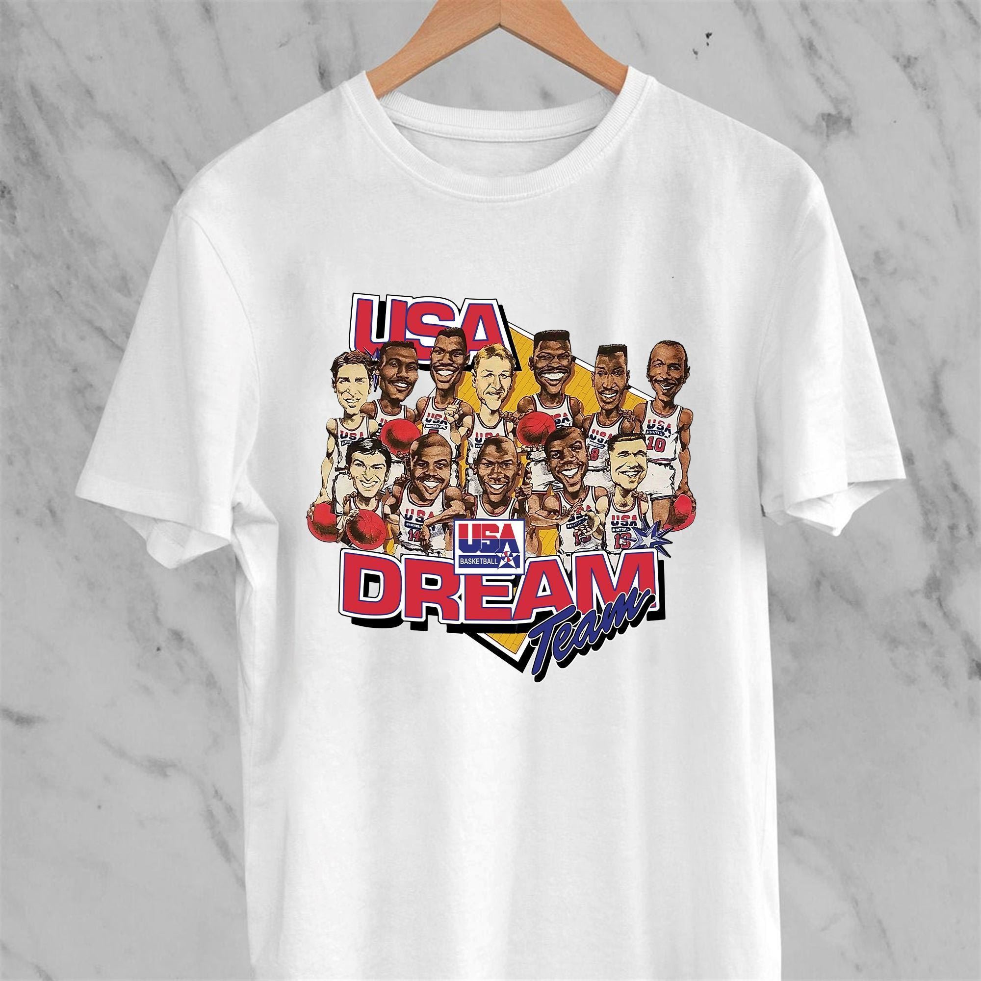 90s Dream Team Usa Basketball Shirt Mildly Thrashed Vintage 1992 Basketball Tournament Of The Americas Portland Oregon